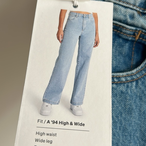 Abrand Jeans High & Wide Krista Size 24 - Picture 1 of 8